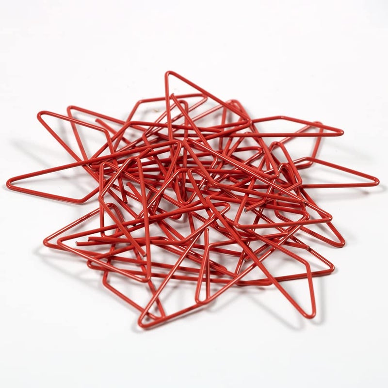 JAM Paper مشابك الفراشة الملونة من JAM PAPER - مشابك ورقية حمراء - 15/عبوة - Image 5